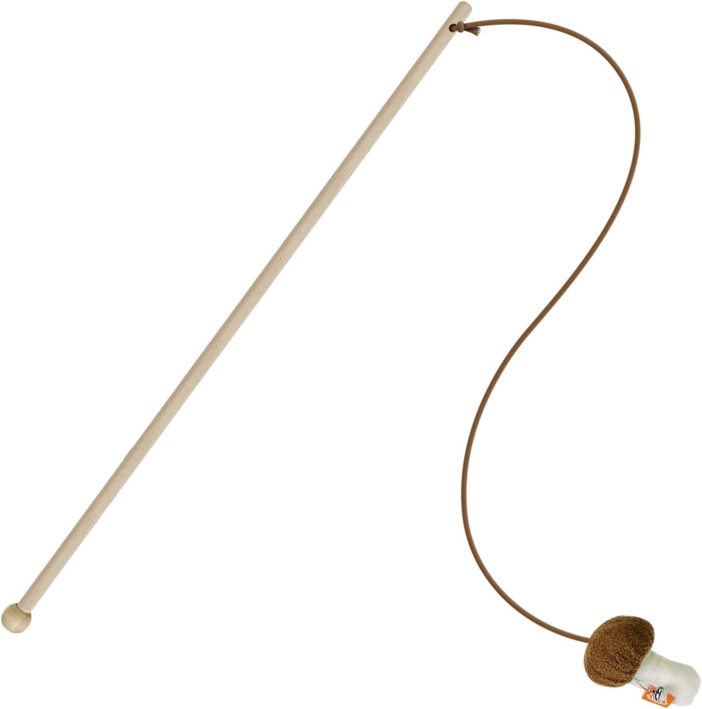 Wood Wand with Mushroom Catnip Toy