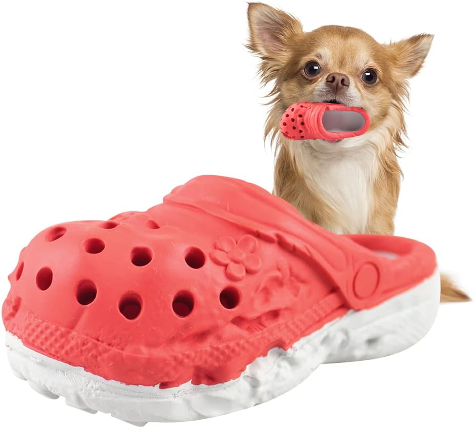 Rubber Slipper Chew Toy for Aggressive Chewers Small/Medium