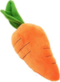 Carrot Shape Crinkle Plush Squeaky Dog Toy All Breeds