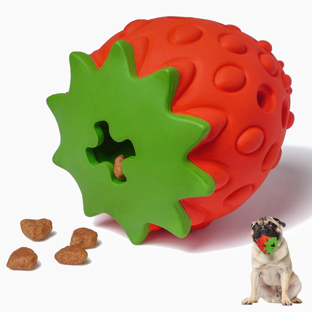 Rubber Treat Dispensing Puzzle Ball Dog Toy All Breeds