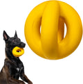 4" Indestructible Natural Rubber Dog Ball for Aggressive Chewers
