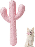Pink Rubber Cactus Chew Toy for Aggressive Chewers Medium/Large