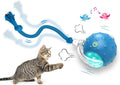 Blue Chirping Motion-Activated Fast Rolling Cat Ball