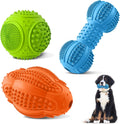 3-Pack Natural Rubber Tough Chew Toys for Aggressive Chewers Large/Medium