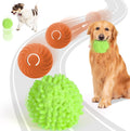 Green Bouncing Rotating Electric Ball with Cover for All Dogs
