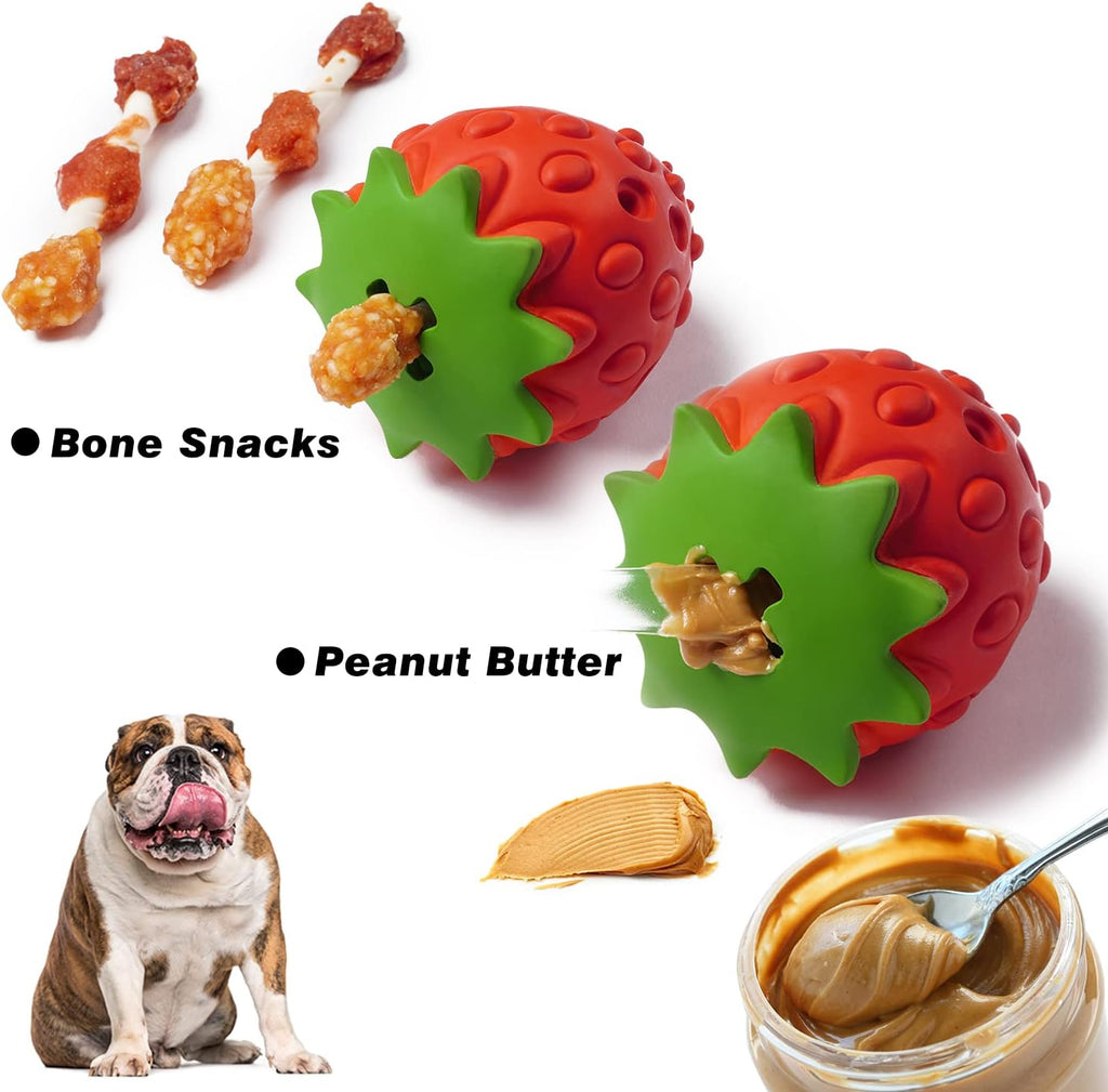 Rubber Treat Dispensing Puzzle Ball Dog Toy All Breeds