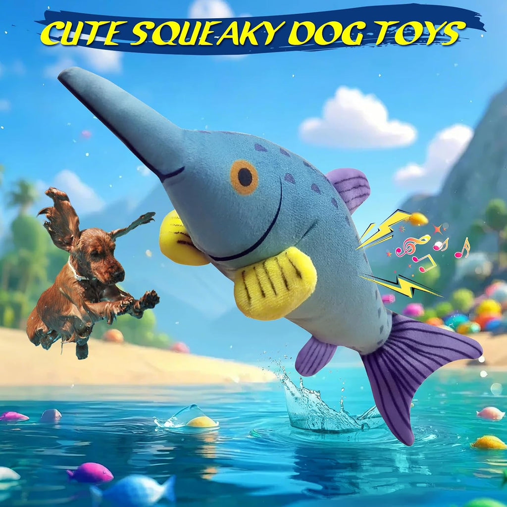 Plush Squeaky Tug of War Dog Toy for All Breeds