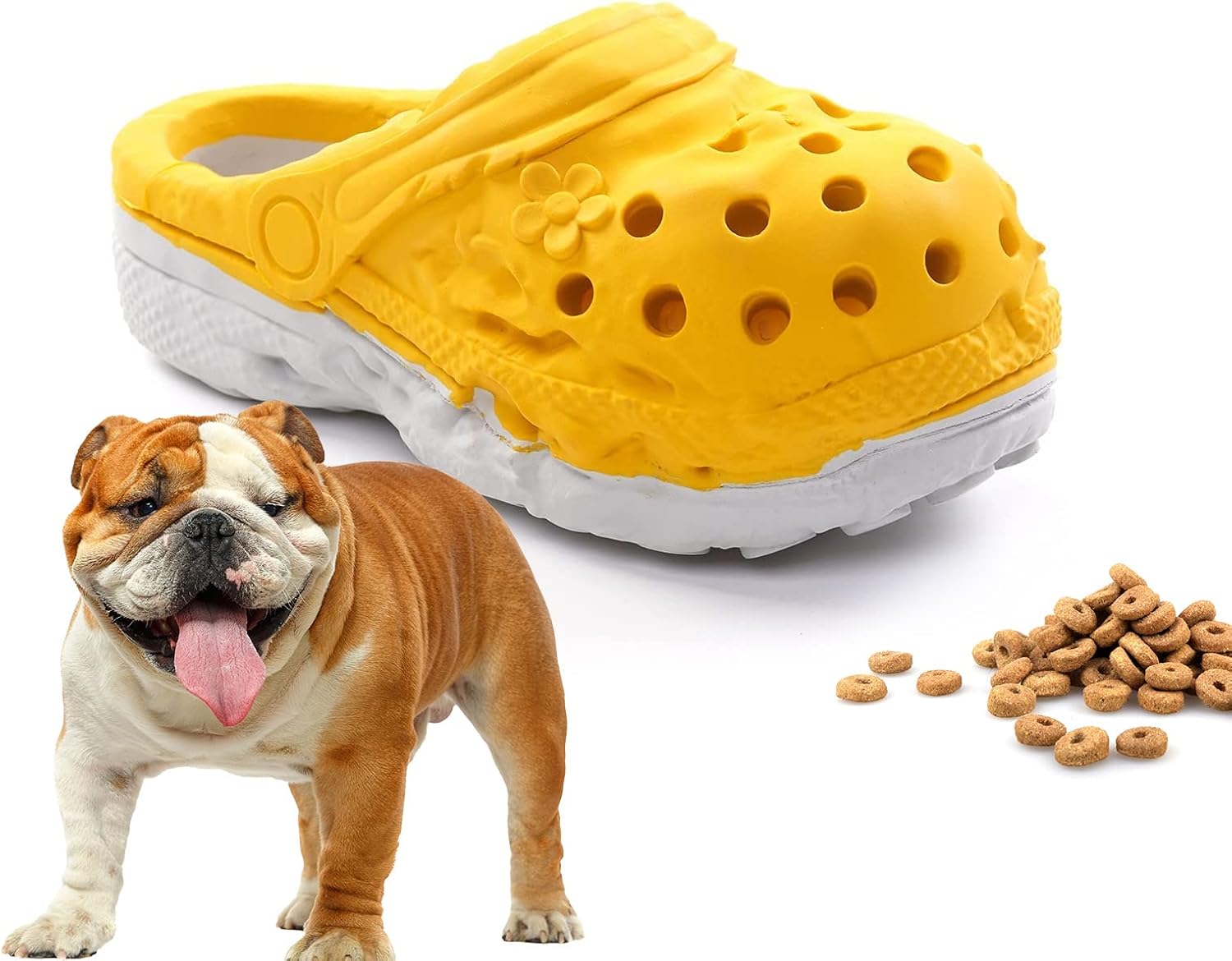 Interactive Rubber Slipper Chew Toy for Puppies Small/Medium