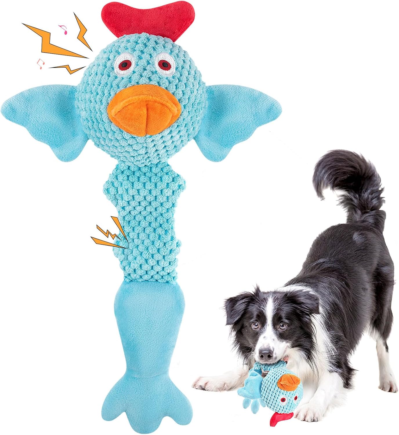 Plush Interactive Tug of War Squeaky Toy for Medium/Small Dogs