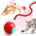 Red 2.0 3-Mode Electric Rolling Ball with Teasing Tail for Cats