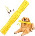 Yellow Tough Rubber Squeaky Chew Toy for Aggressive Chewers