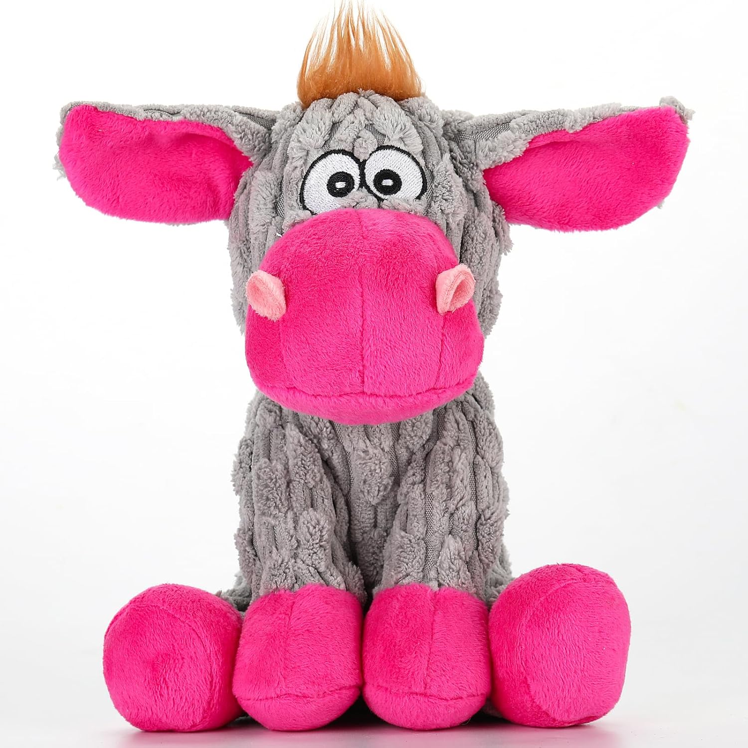 Crinkle Plush Squeaky Interactive Toy for All Size Dogs