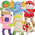 5-Pack Stuffed Plush Squeaky Animal Toy Bundle for All Sizes